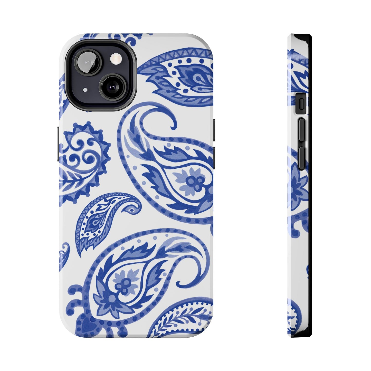 Paisley Blue and White phone case