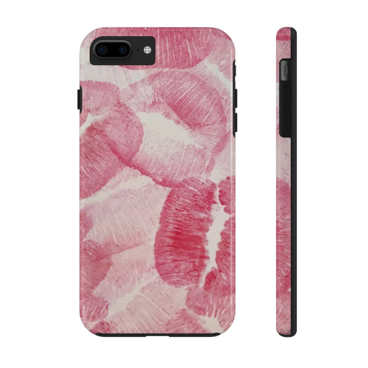 Pink Kiss Lipstick Fashion Aesthetic Glossy Phone Case