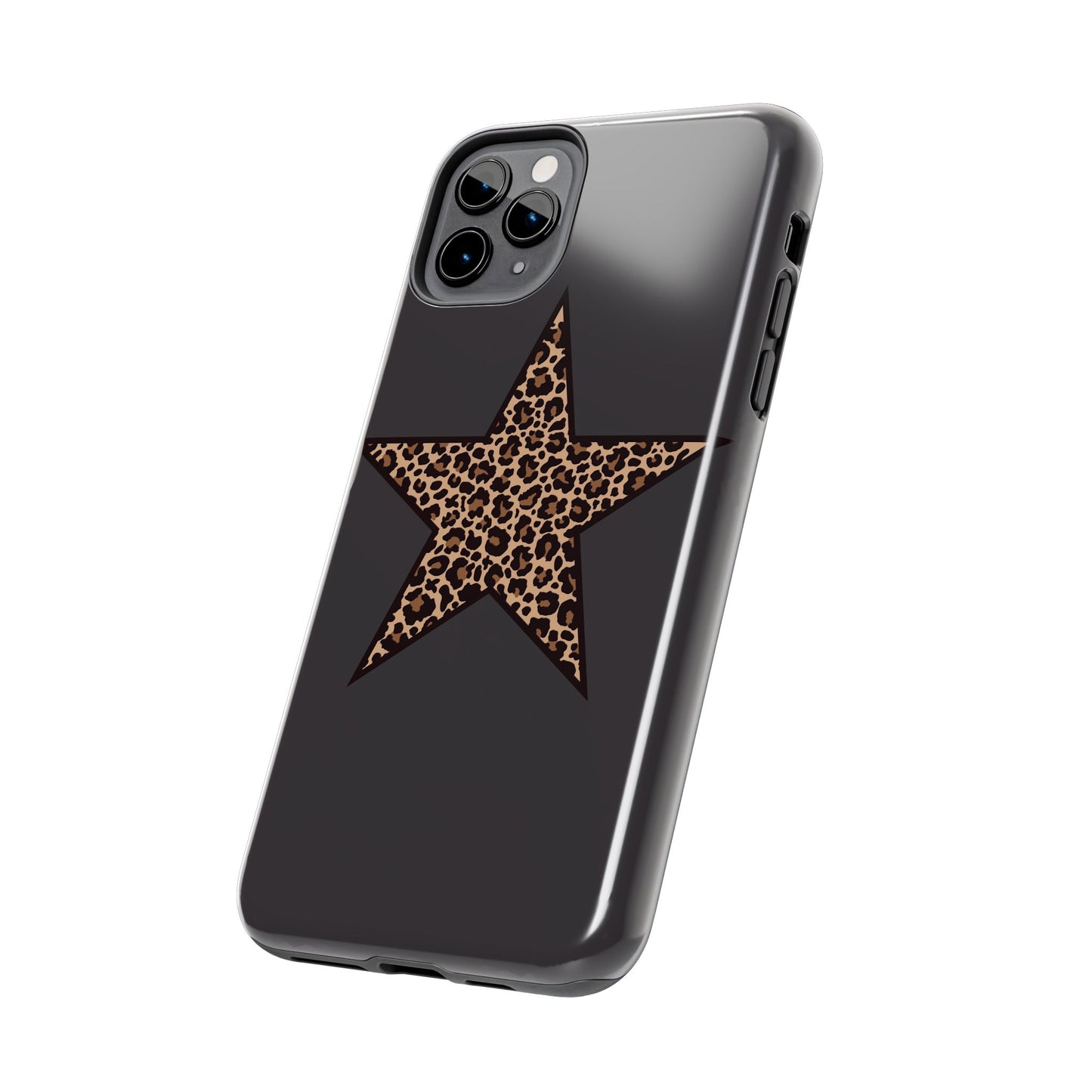 Cheetah Print Star Scandi Style Phone Case
