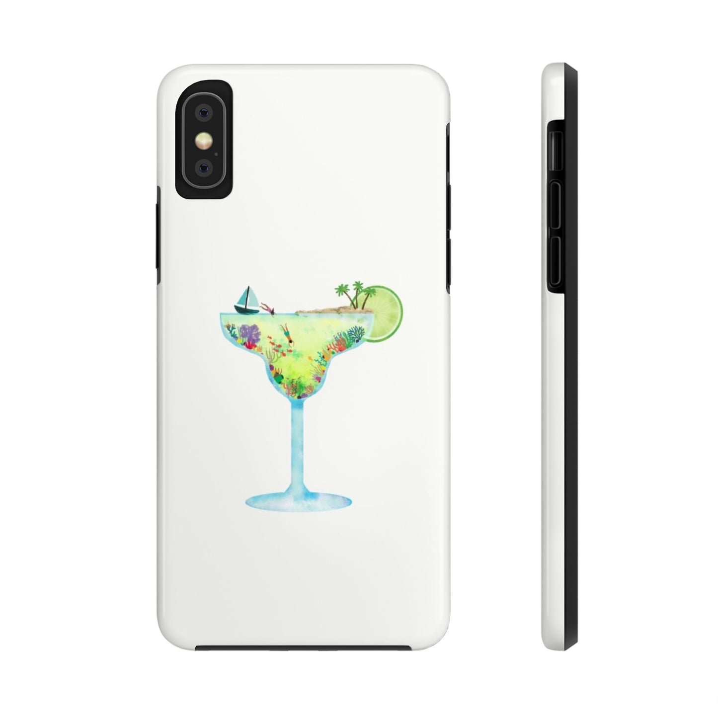 Glossy Phone Case, Summer Phone Case, Cute, Glossy Phone Case, Coastal Summer