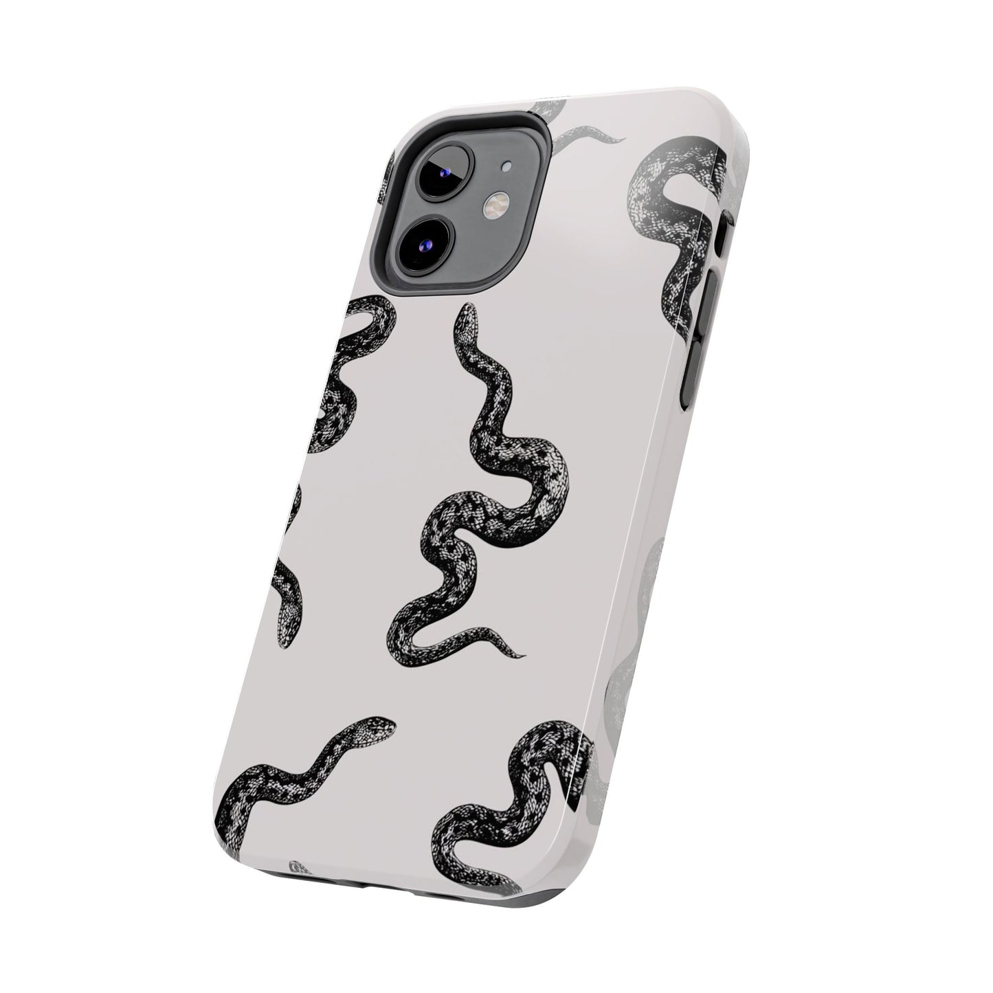 Snake Print Aesthetic Glossy Phone Case