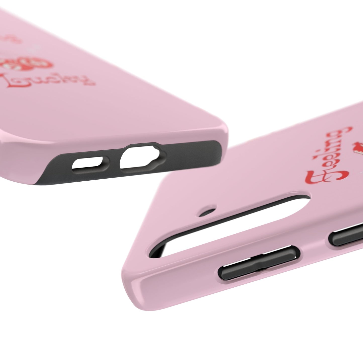 Feeling Lucky Pink Aesthetic Glossy Phone Case, Affirmations