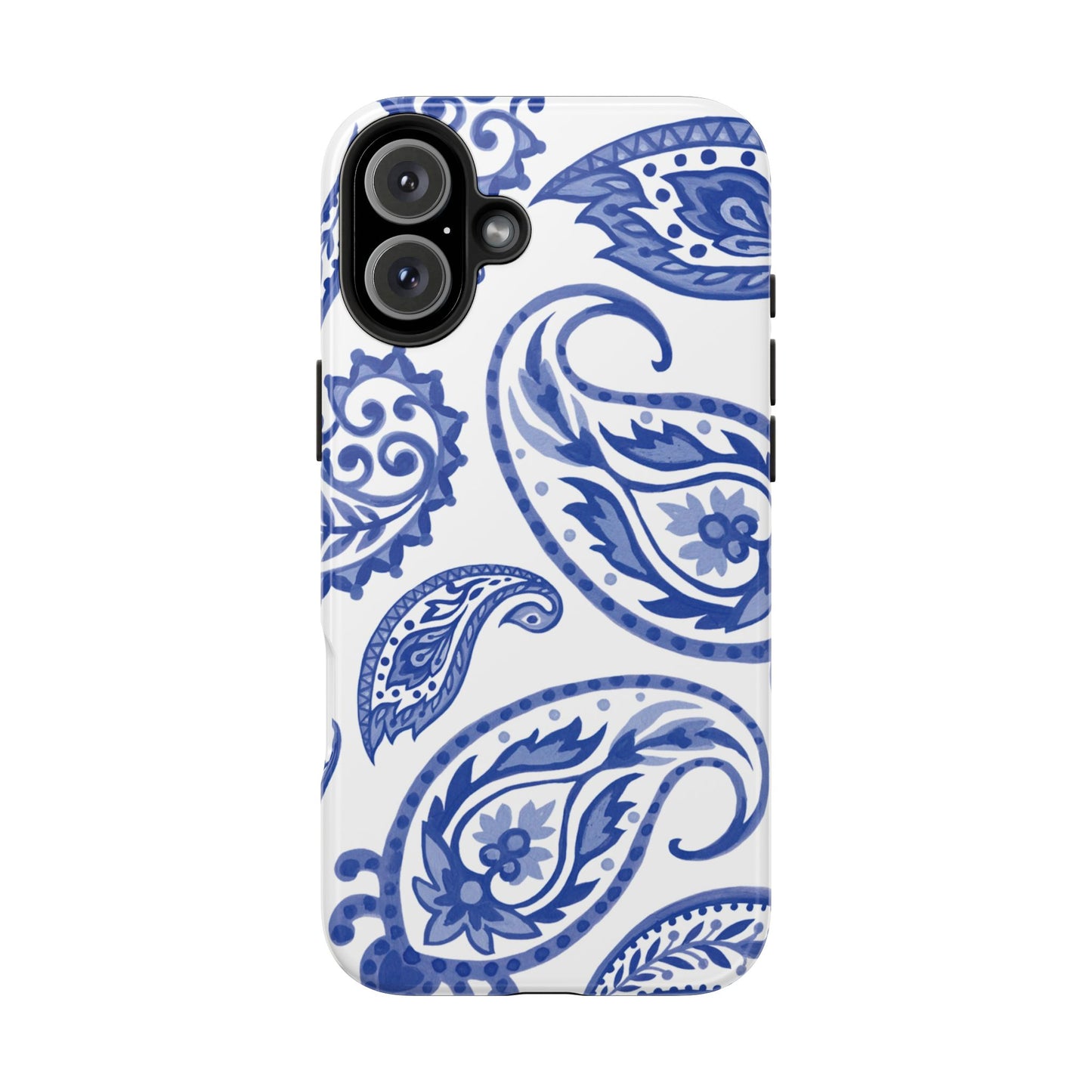 Paisley Blue and White phone case