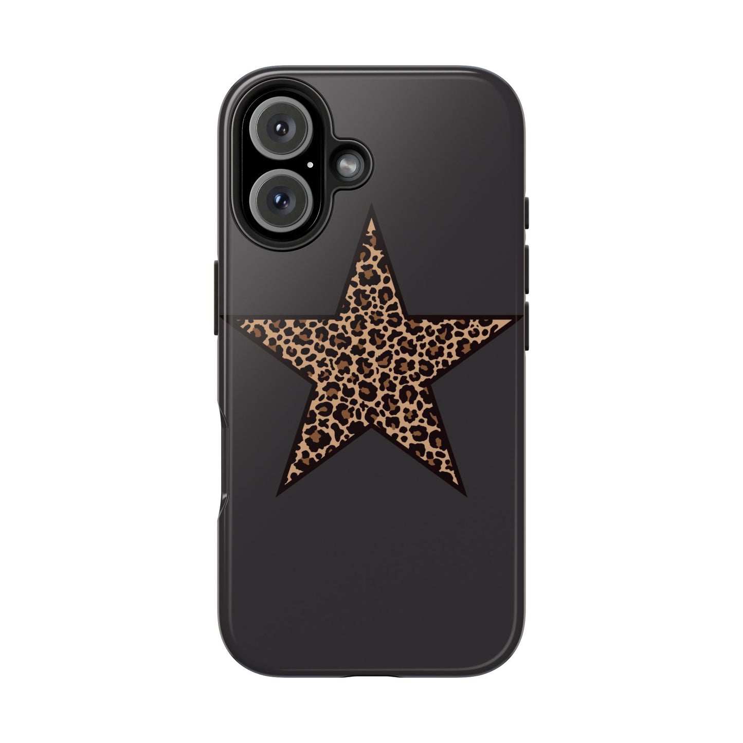 Cheetah Print Star Scandi Style Phone Case