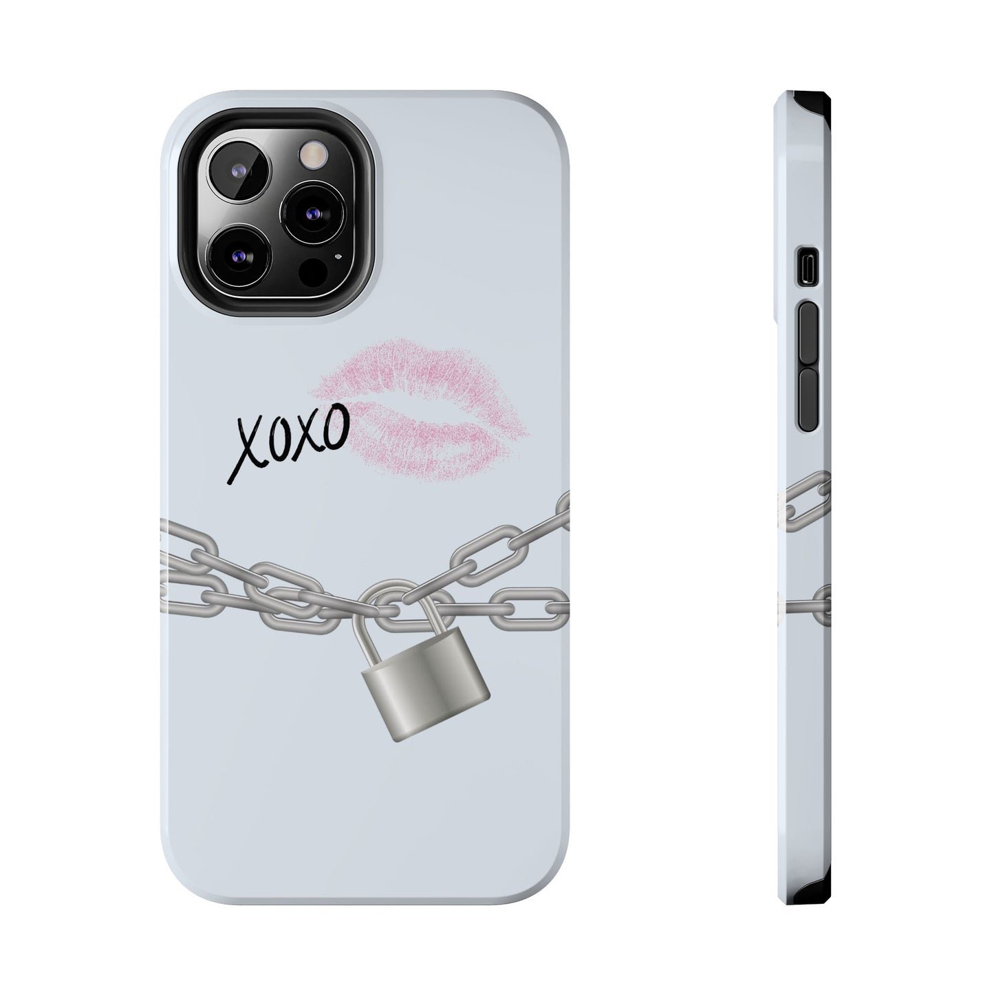 XOXO Love Lock Phone Case - Aesthetic Y2K Girly Style