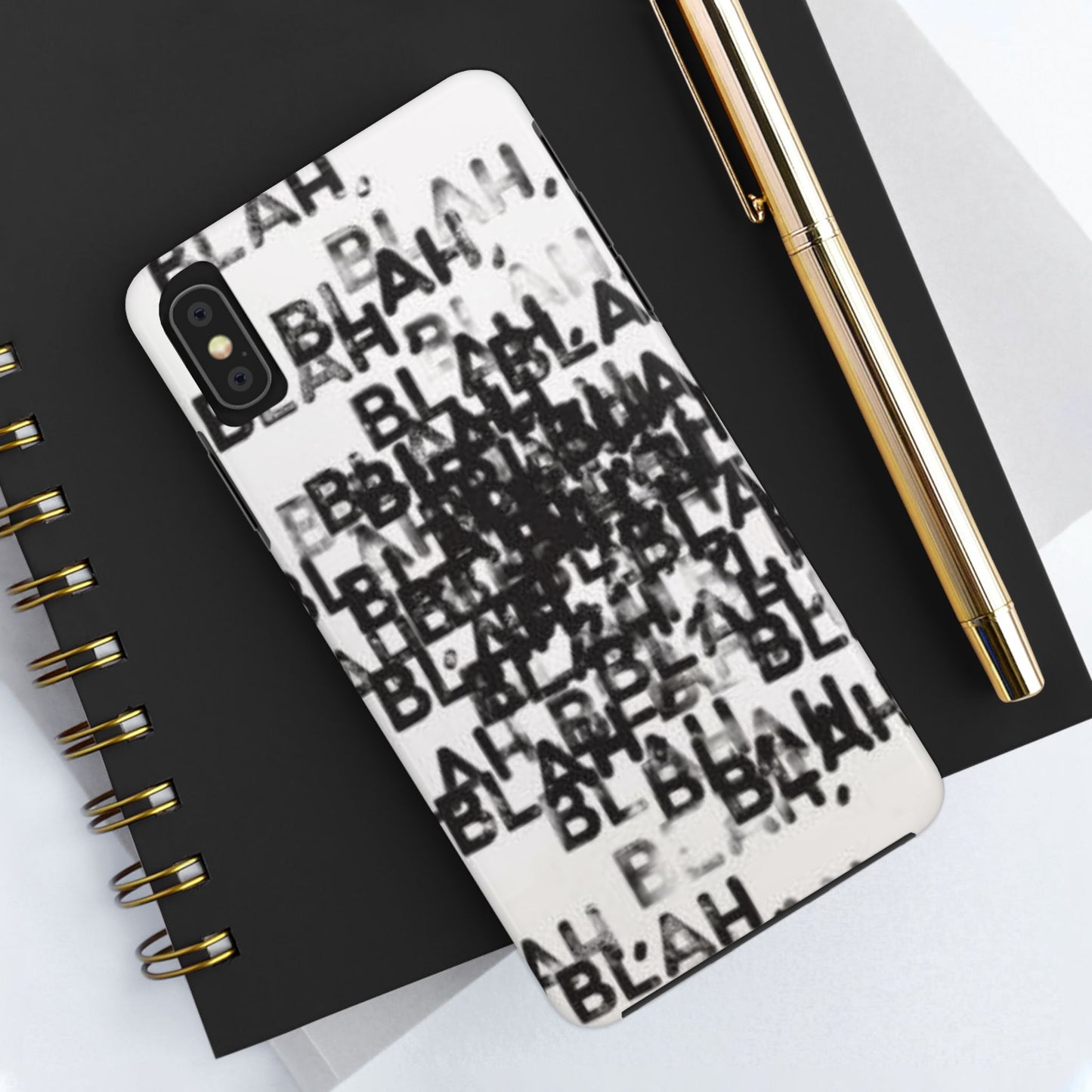 Blah Blah Blah Print Phone Case