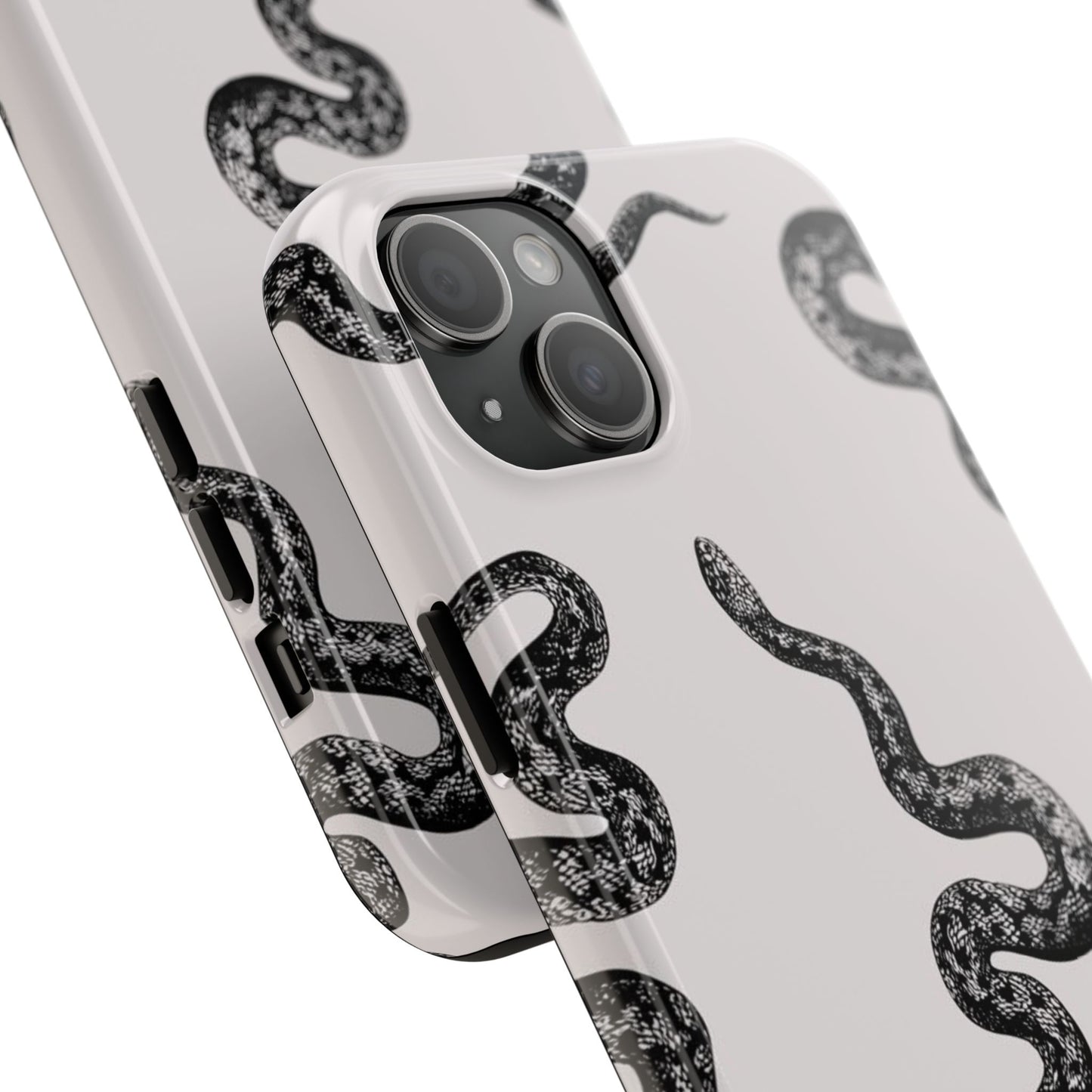 Snake Print Aesthetic Glossy Phone Case