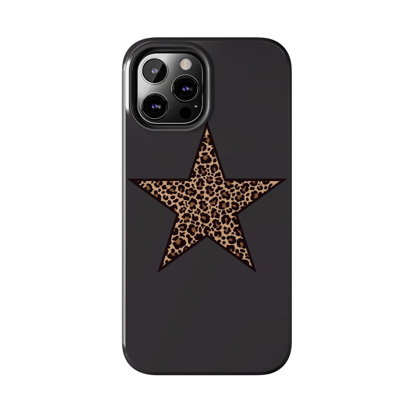 Cheetah Print Star Scandi Style Phone Case