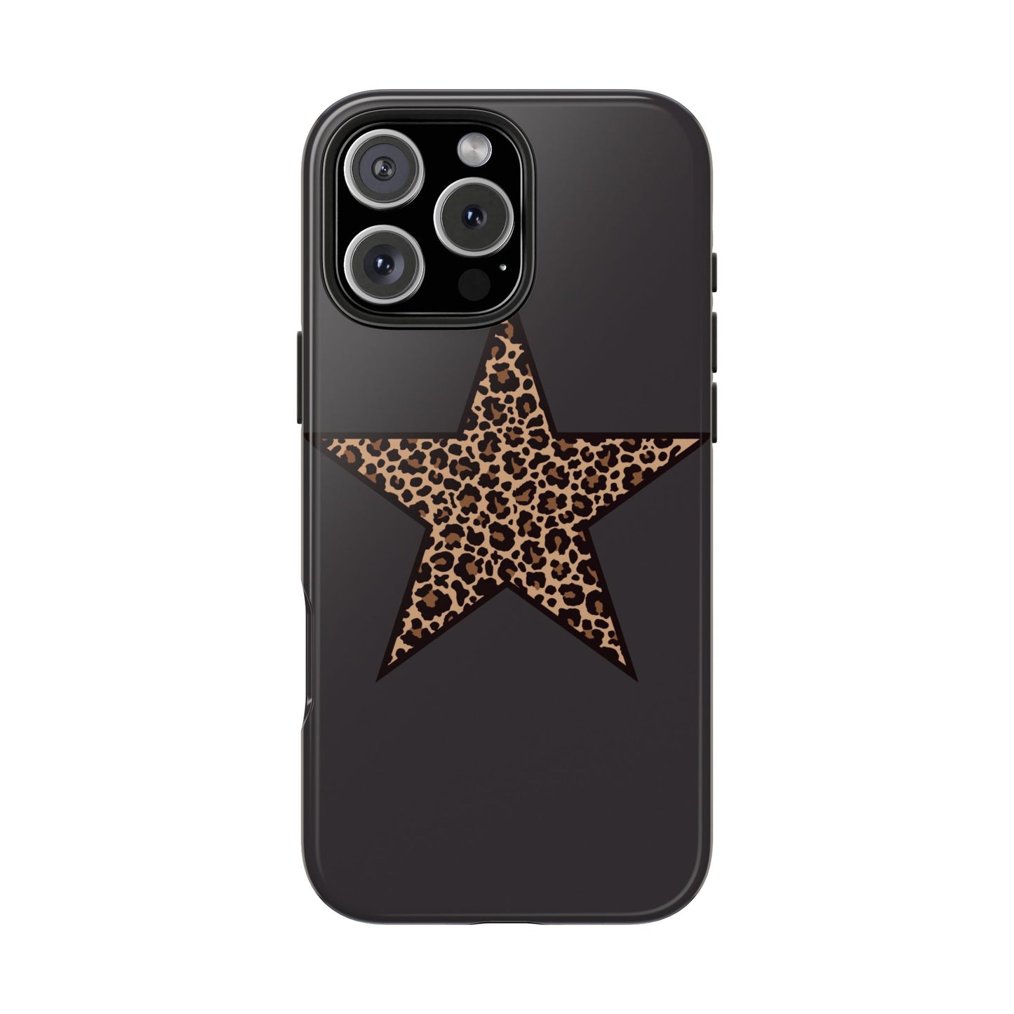 Cheetah Print Star Scandi Style Phone Case