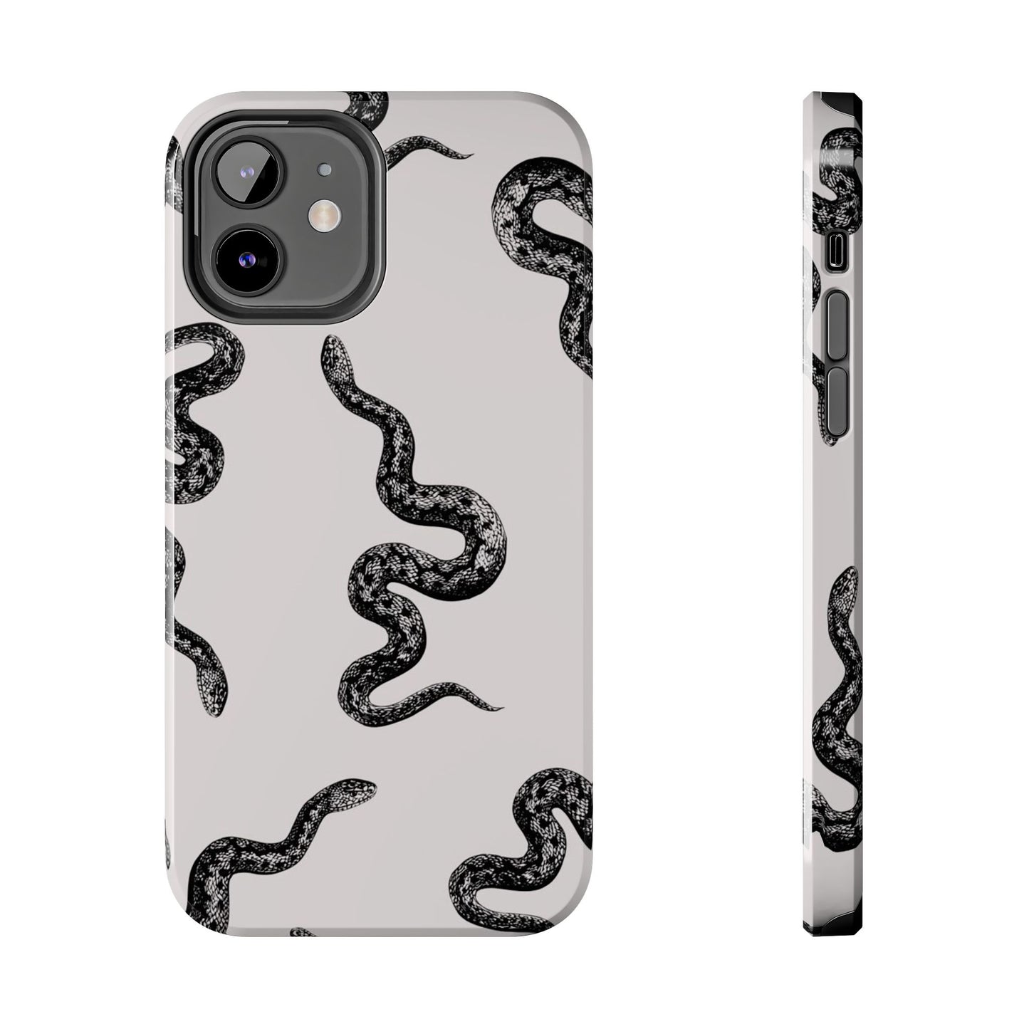Snake Print Aesthetic Glossy Phone Case
