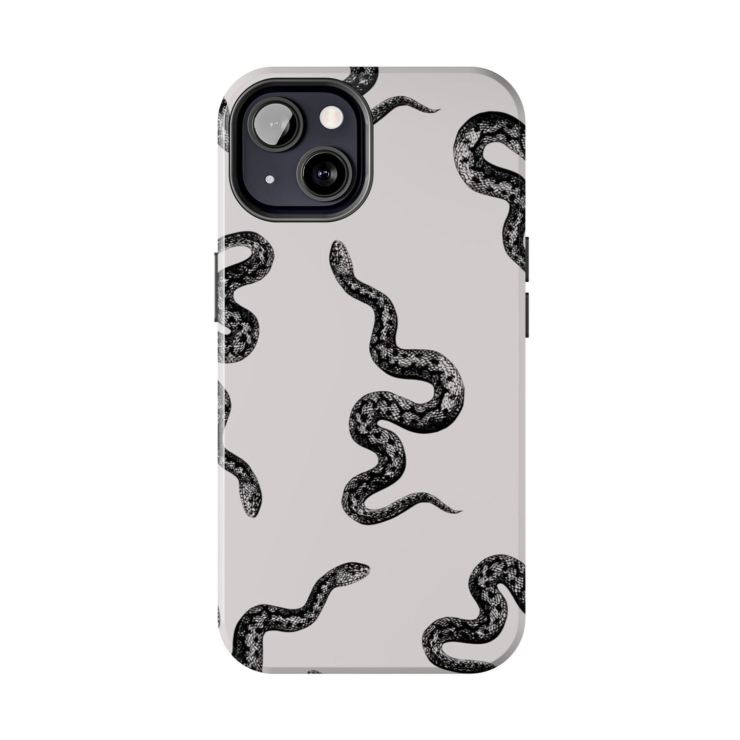 Snake Print Aesthetic Glossy Phone Case
