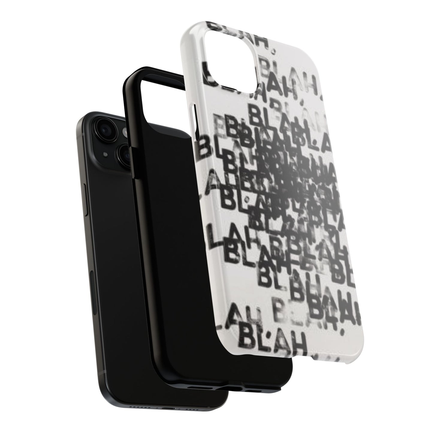 Blah Blah Blah Print Phone Case