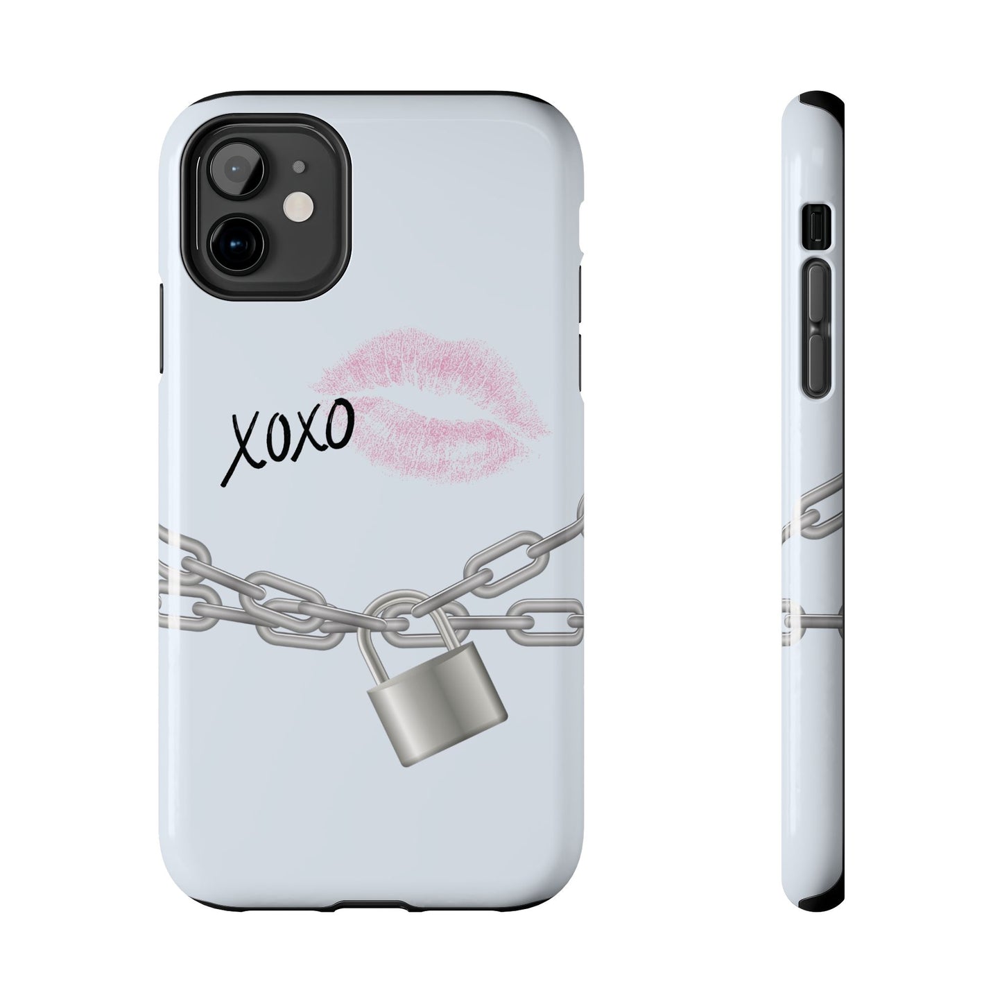 XOXO Love Lock Phone Case - Aesthetic Y2K Girly Style
