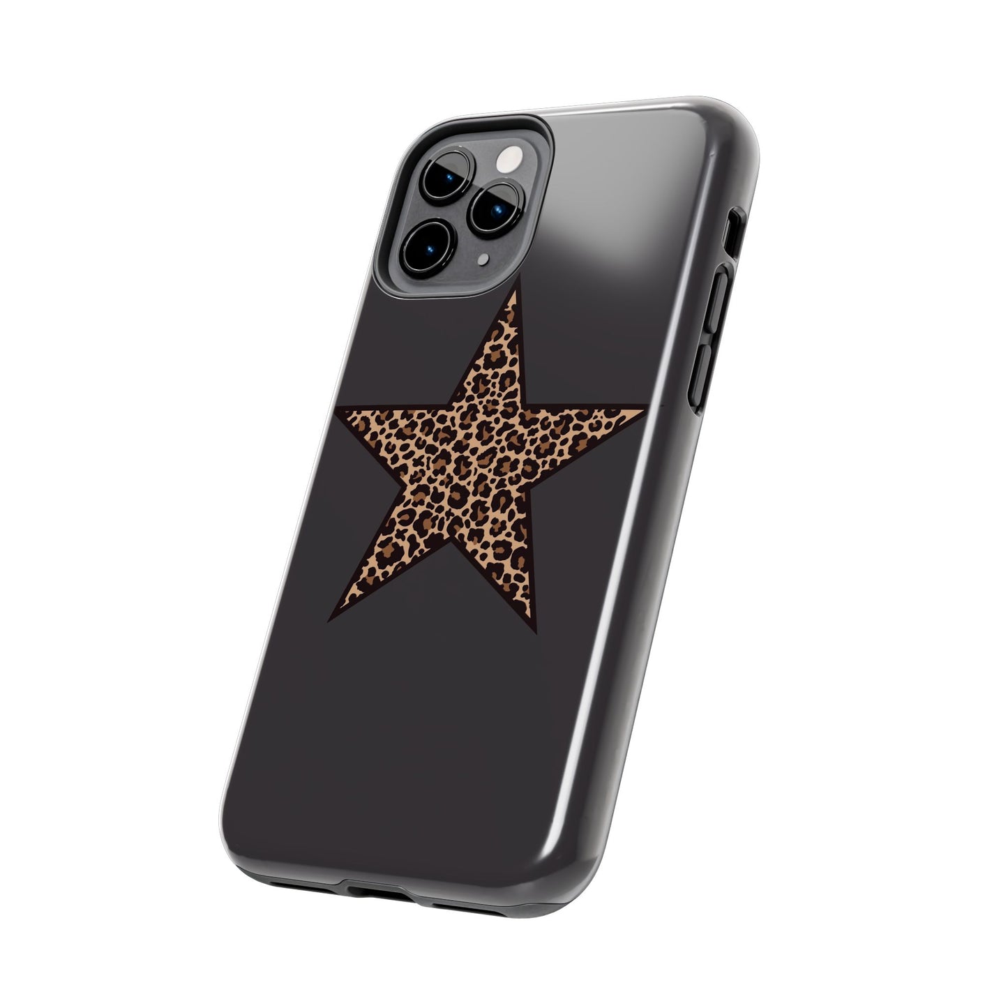 Cheetah Print Star Scandi Style Phone Case