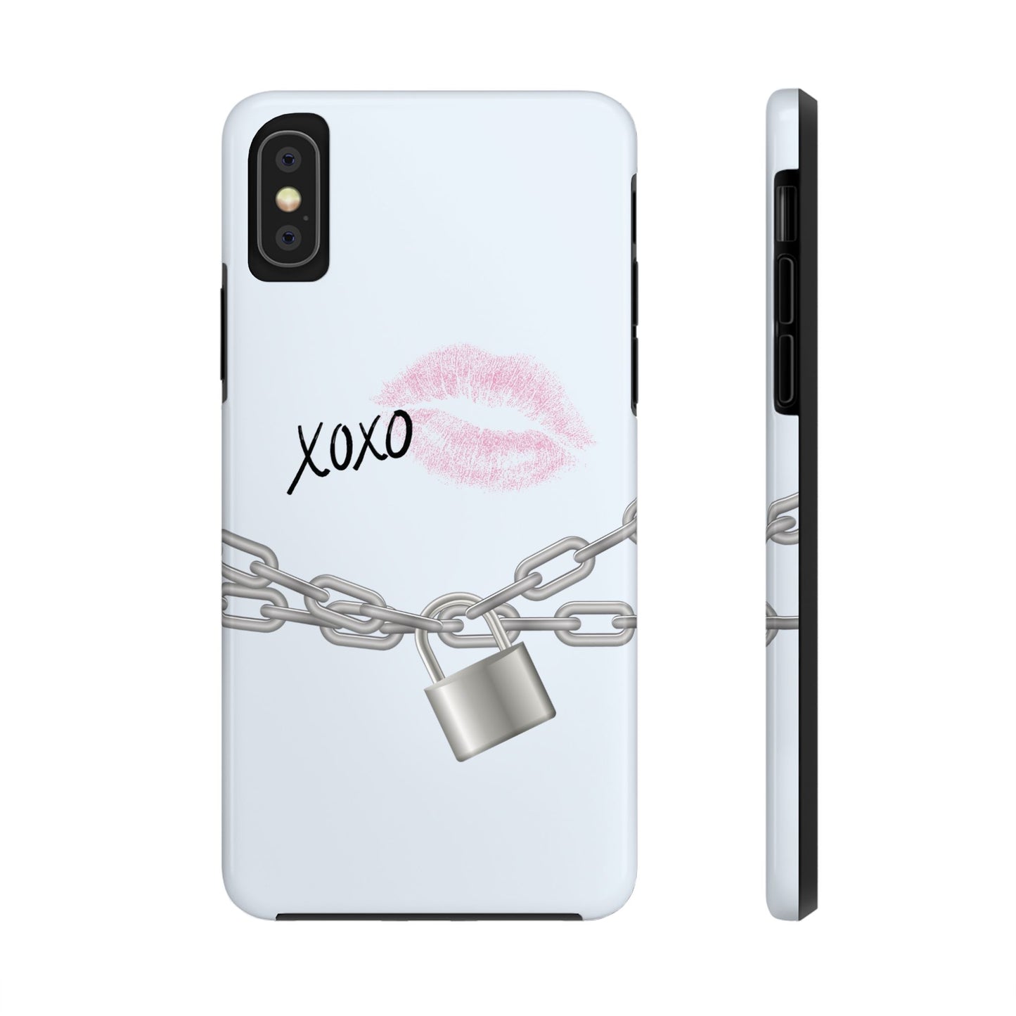 XOXO Love Lock Phone Case - Aesthetic Y2K Girly Style