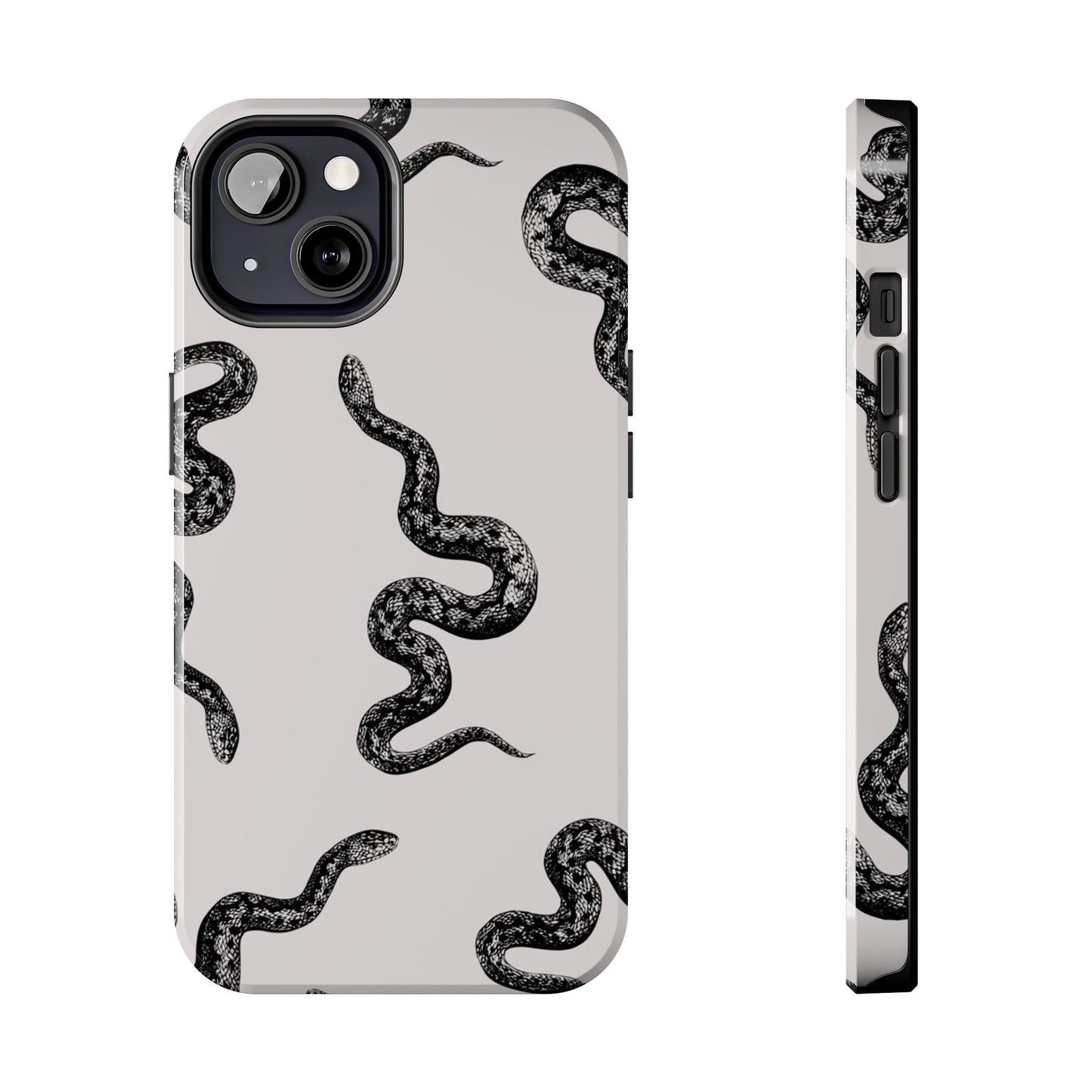 Snake Print Aesthetic Glossy Phone Case