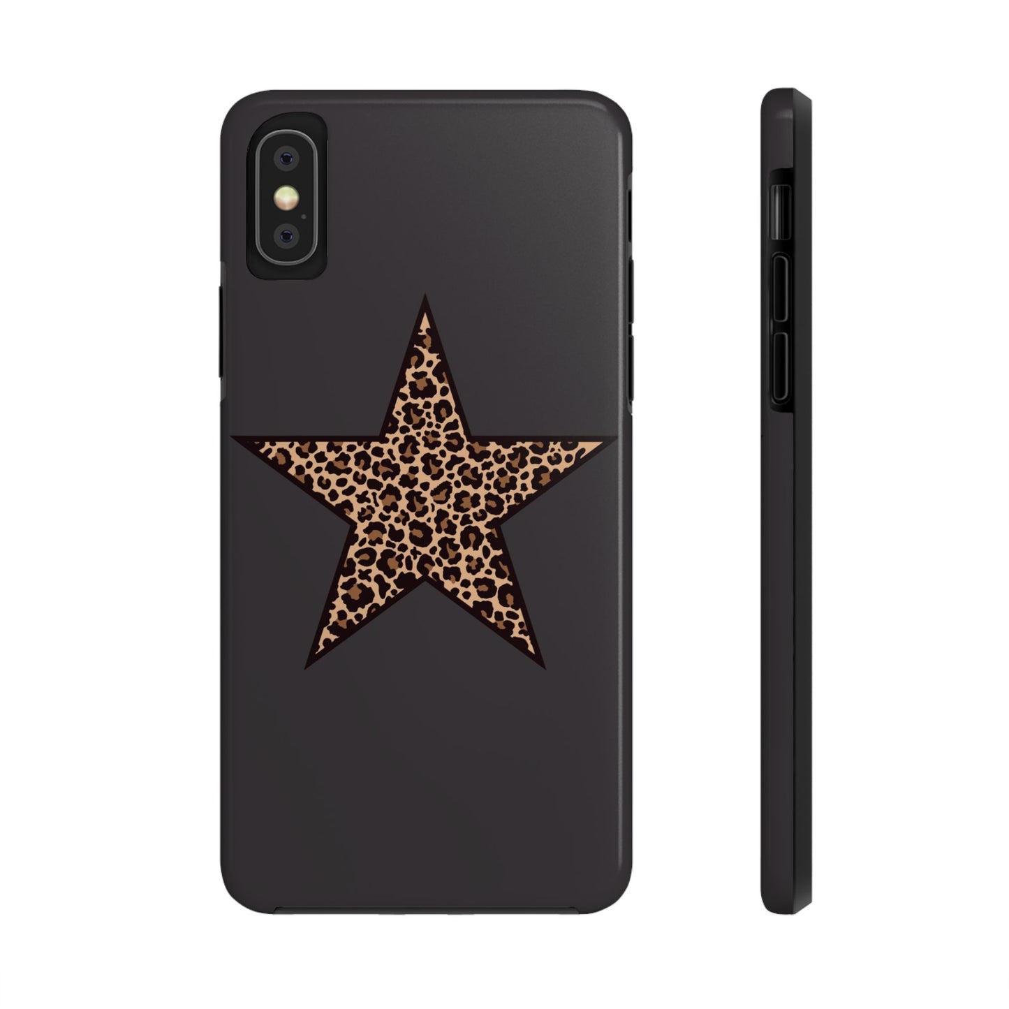 Cheetah Print Star Scandi Style Phone Case