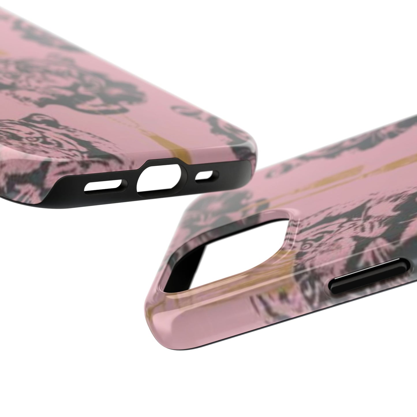 Pink Tiger Print Fashion Phone Case