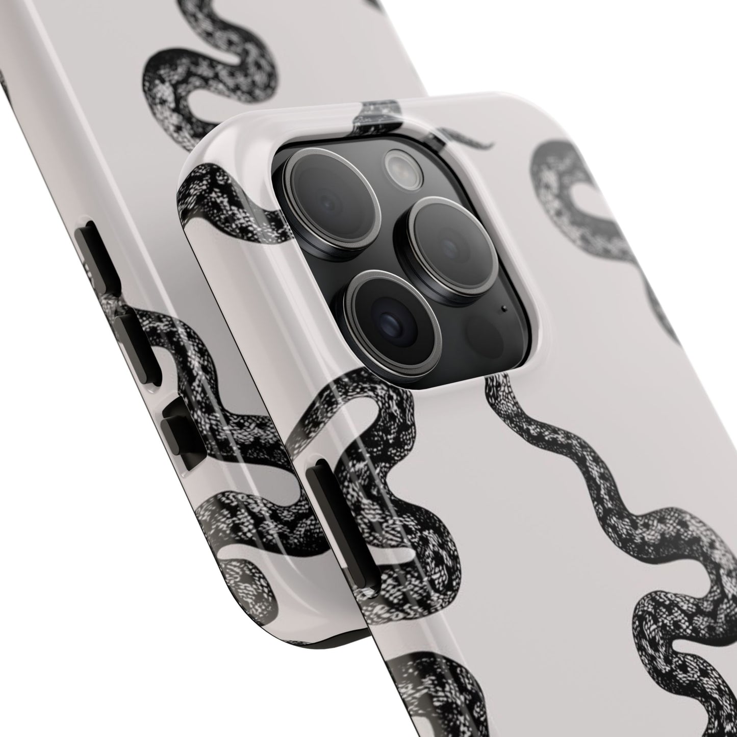 Snake Print Aesthetic Glossy Phone Case